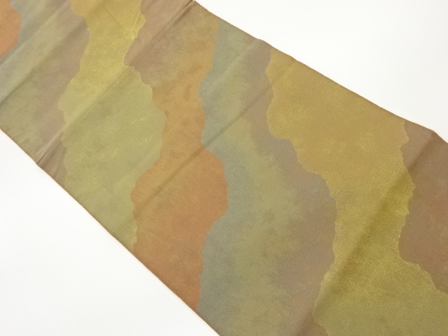 道長取り模様織出し全通洒落袋帯